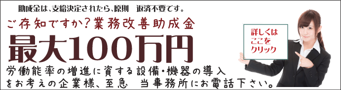 鹿児島中央ワイズ社労士事務所:業務改善助成金